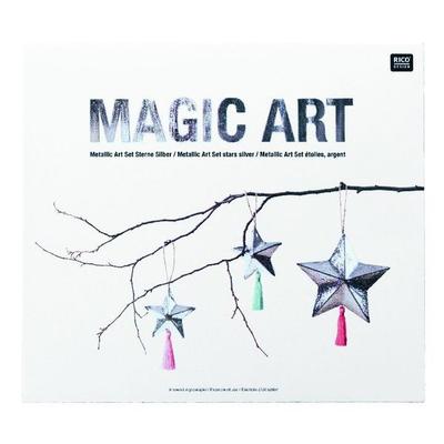 Metallic Art Set Sterne Silber