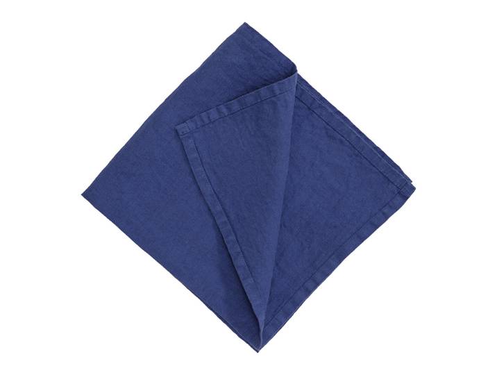 Serviette Lindau, Atelier Pfister, blau, Leinen
