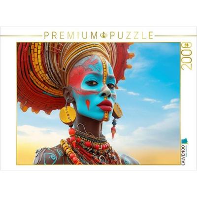CALVENDO Puzzle Surrealismus trifft Massai-Kultur | 2000 Teile Lege-Größe 90x67cm Foto-Puzzle für glückliche Stunden