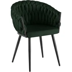 CLP Esszimmerstuhl Molise Samt   Farbe: grün, Material: Samt