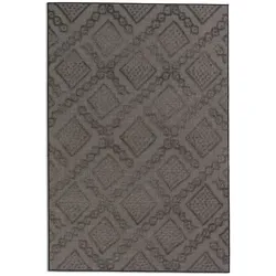 SCHÖNER WOHNEN-Kollektion Outdoorteppich Spring 133 x 190 cm Polypropylen Grau