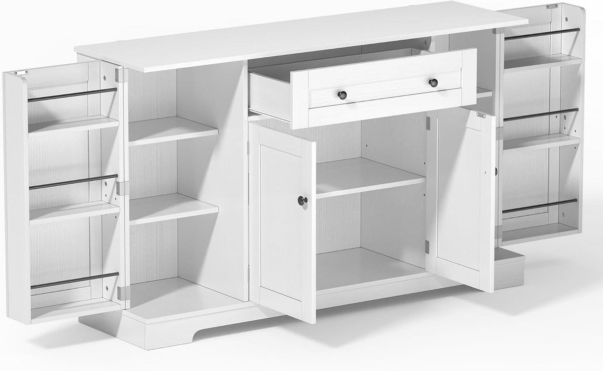 Modern Multifunctioneel Keukenbuffet met Lades en Deuren - 138 cm