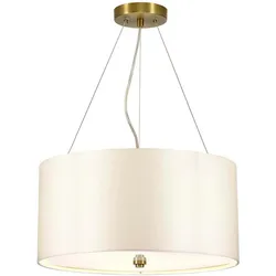 Elstead Lighting, Pendelleuchte, Pearce Hängeleuchte E27 3-fach 45cm Gealtertes Messing Elfenbein (E27)
