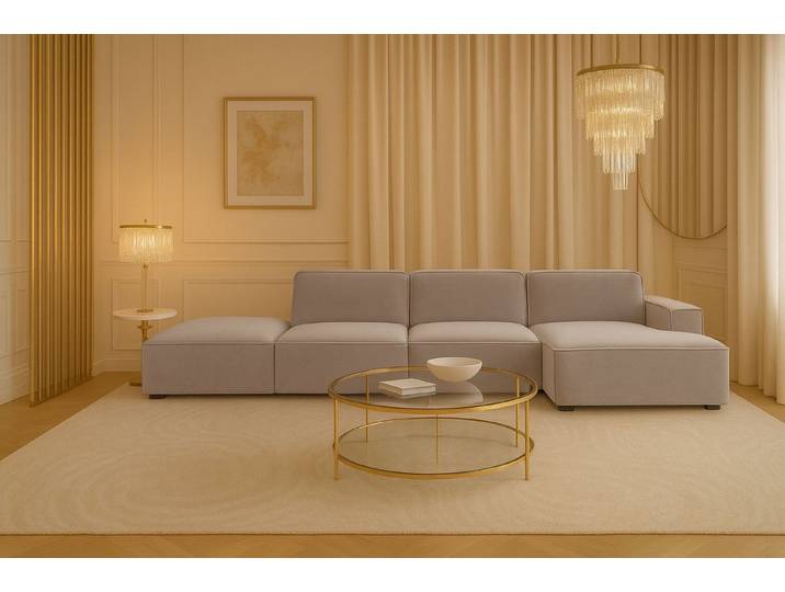 Kaiser Möbel Ecksofa Ecksofa Cursal – modulares L-Sofa mit großzügigem Design, Einzelsofa, L-Form, modulares System, minimalistisches Design