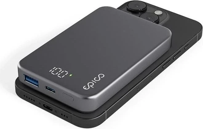 Epico Mag+ Aluminium Powerbank 10000mAh Batteriekapazität - space grey