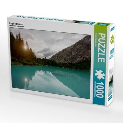 CALVENDO Puzzle Lago Sorapiss | 1000 Teile Lege-Größe 64x48cm Foto-Puzzle für glückliche Stunden