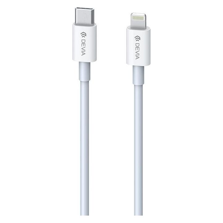 Devia Smart series PD cable for lightning (3A) white (1 m, USB 2.0, 20 W) (EC146)