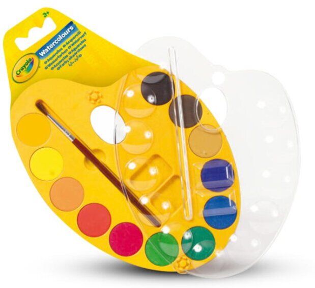 BRINQUEDO CRAYOLA PALETA 12 AG PINCEL