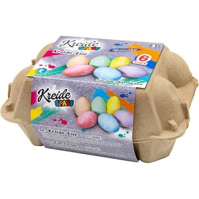 KREIDESPASS Kreide-Eier im 6er-Set in Eierverpackung