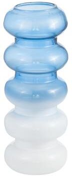 Sagebrook Home Glass Vase with Bold Bubble Design, Coastal Style