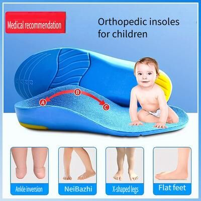 Combo Retail Shop Kids Orthotic Insoles For Flat Feet Arch Support & All Day Comfort 12.5c To 1.5y
