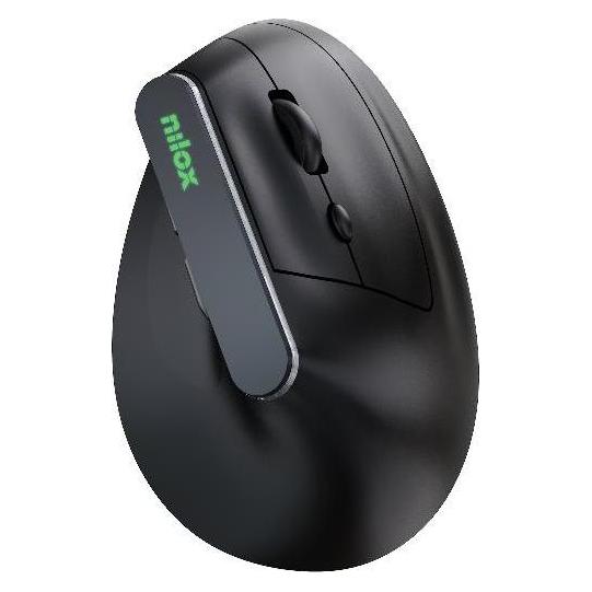 Nilox Vertical Mouse Dual Recharg. Black (Kabellos) (NXMOEVR01B)