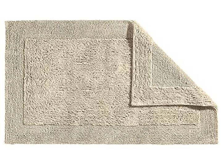 Erwin Müller Badematte, Badteppich Uni Serie Stuttgart beige Größe 50x80 cm - extra dick, hohe Saugfähigkeit, 100% Baumwolle