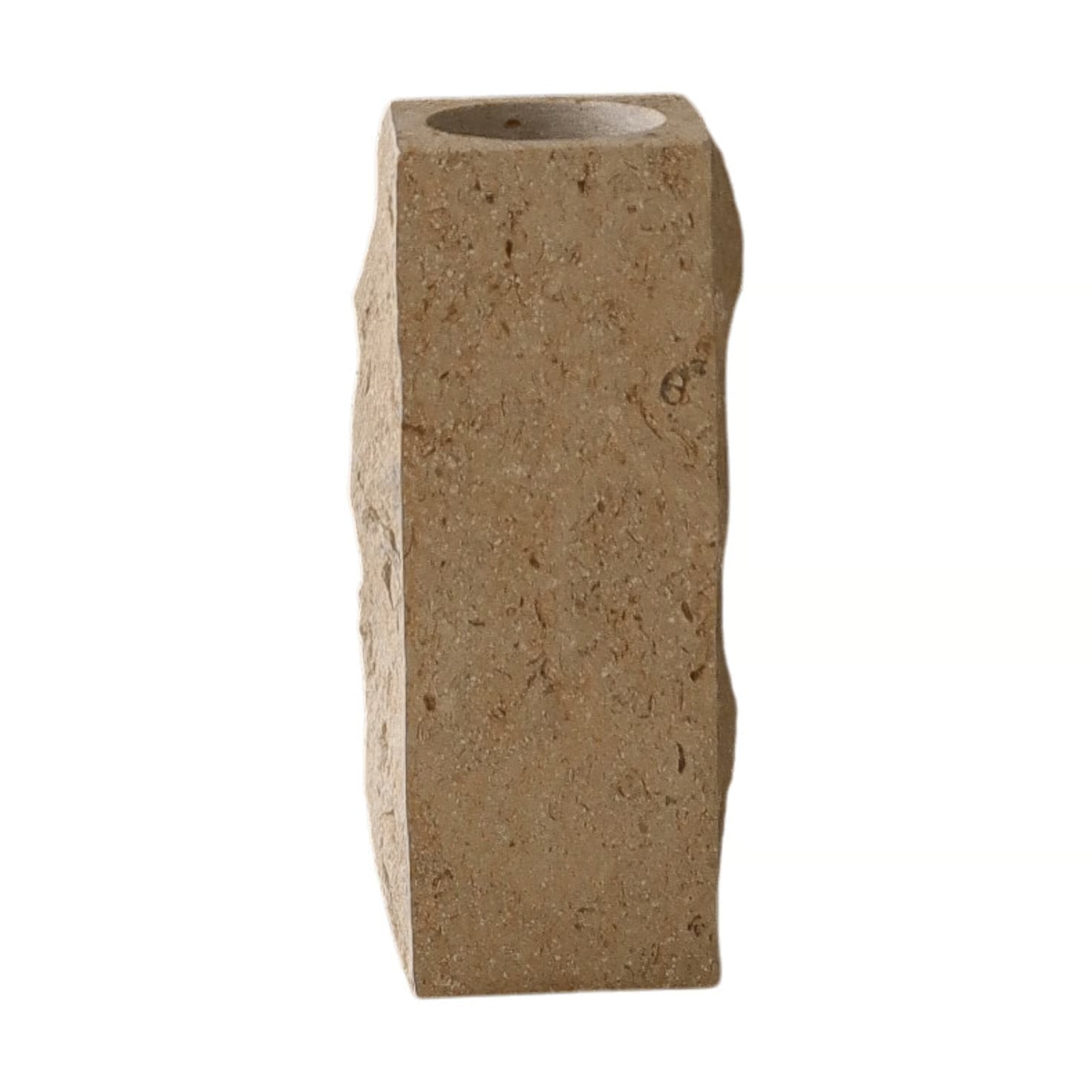 Botané Limestone Edge marmeren vaas Small, Hoogte: 25 cm