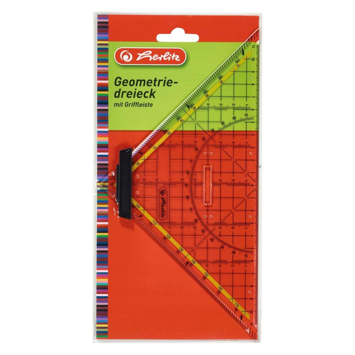 Herlitz Geometriedreieck (25 cm, Kunststoff) (8700254)