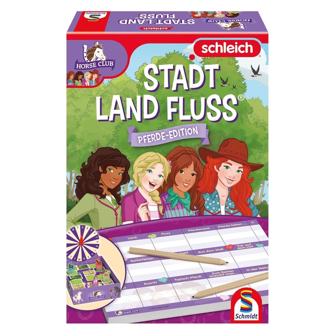 Schmidt Spiele Schleich, Horse Club, Stadt, Land, Fluss 40649 (Deutsch, 2 - 4 Spieler) (40649)
