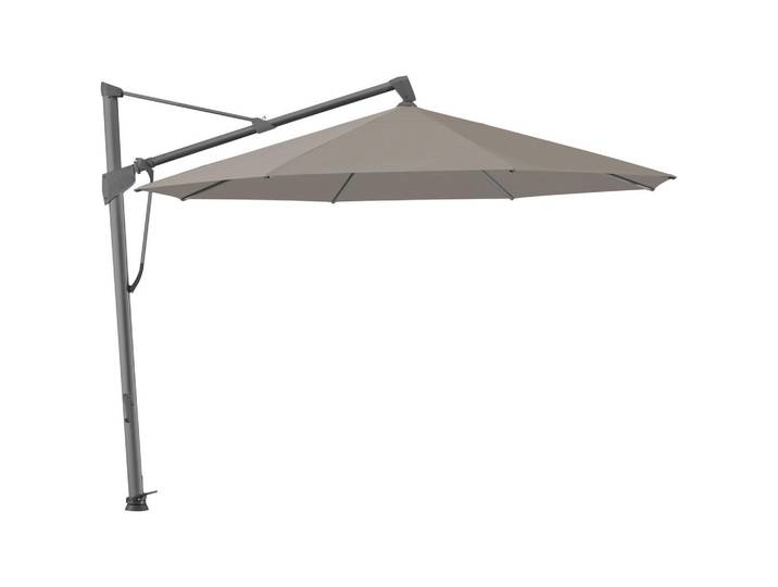 Glatz Ampelschirm, Taupe, 360° drehbar, Knickgelenk, regenabweisend, Sonnenschutz, Sonnenschirme