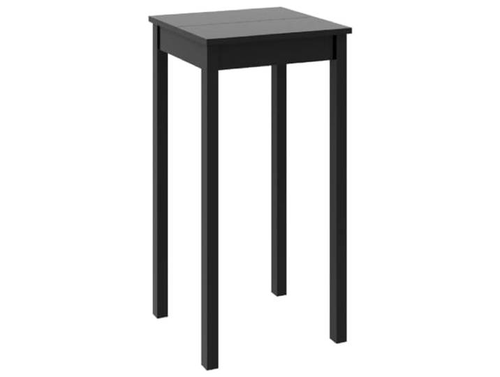 Bartisch MDF Schwarz 55x55x107 cm Kompakte Stellfläche 55x55x107 cm, MDF Oberfläche, leichte Reinigung, einfacher Aufbau mit Anleitung, für Küche und