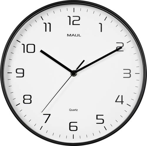 Maul 9051790 Quarz Wanduhr 30cm x 50mm Schwarz