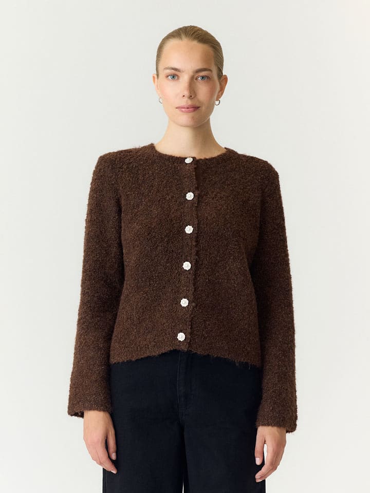 YAS Cardigan in Braun - XL