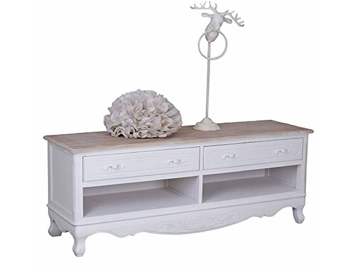 TV-Sideboard „Villa Rustica“ – Shabby-Vintage Landhausmöbel aus massivem Holz, ca. 137x40 cm HMA06 Palazzo Exklusiv