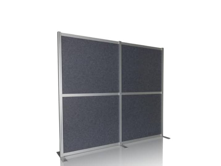 hjh OFFICE Cloison Acoustique FLEXMIUT MODUL Cloison Absorbant Le Son\, Protection visuelle indépendante pour Le Bureau et la Maison\, Gris