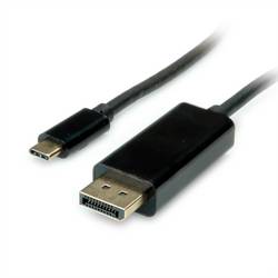 SECOMP STANDARD USB Typ C - DisplayPort Adapterkabel, v1.2, ST/ST, 1 m Adapter, Terminatoren, Konverter S3732