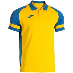 JOMA Lider Poloshirt Kinder 907 - gelb/royalblau 104