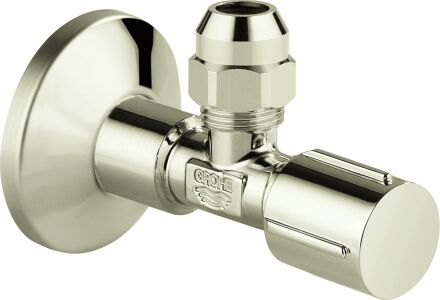 Grohe équerre match0 22039BE0 nickel, DN 15, raccord fileté auto-obturant