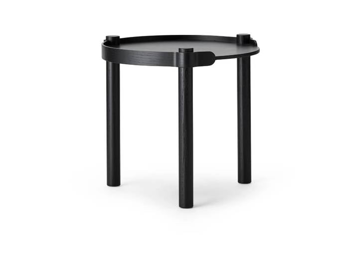 Cooee Design Table Woody Ø45 cm Chêne teinté noir