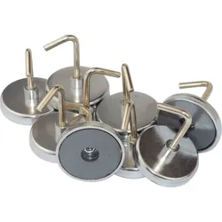 SIN 207301 - Rundmagnet mit Haken, Set 10-teilig