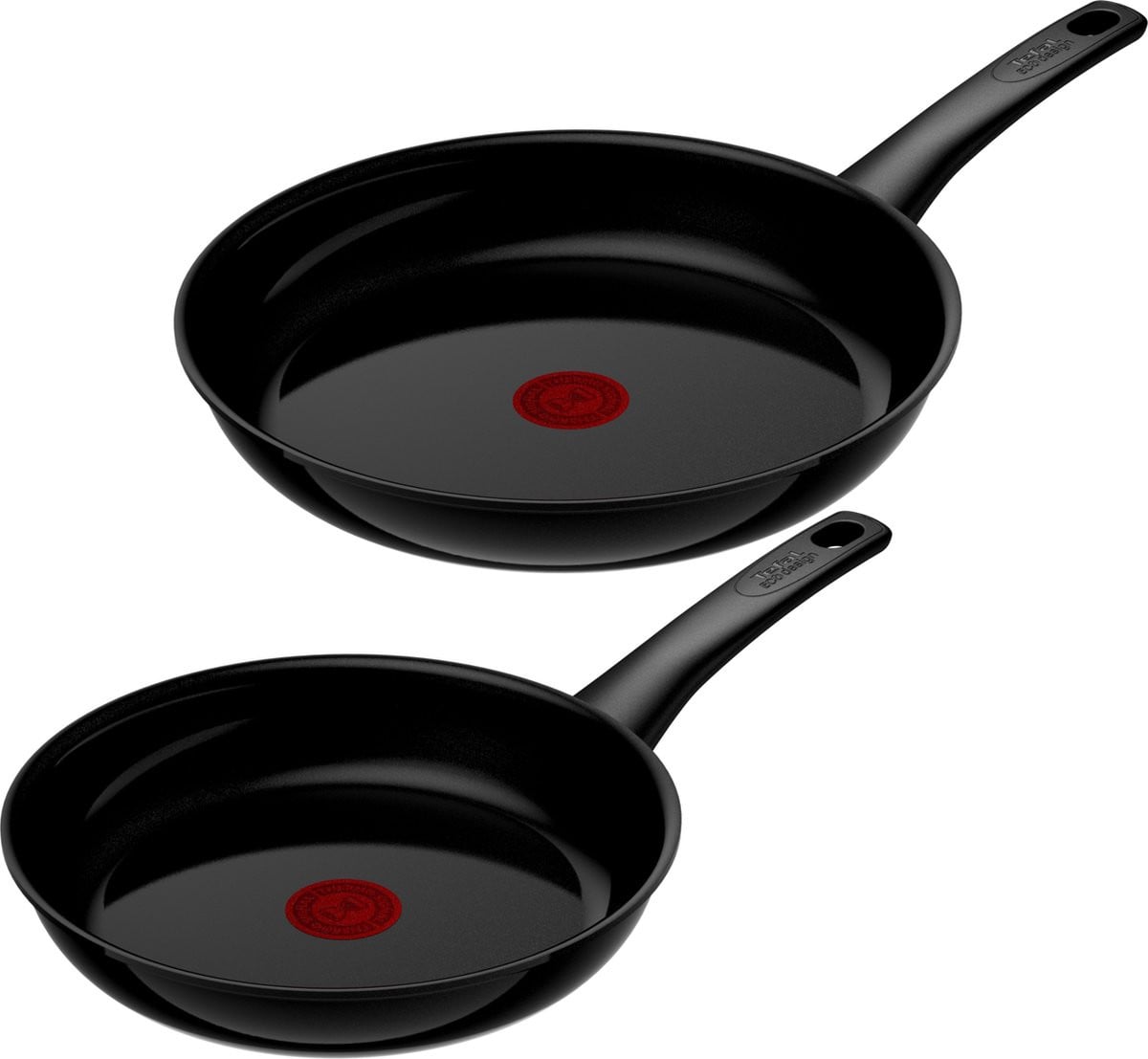 Tefal Renew Black ON Keramische Koekenpannenset - Ø24 & Ø28 cm - PFAS-vrij - Geschikt voor Inductie