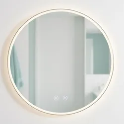 Relaxdays LED-Badspiegel dimmbar & beschlagfrei Transparent