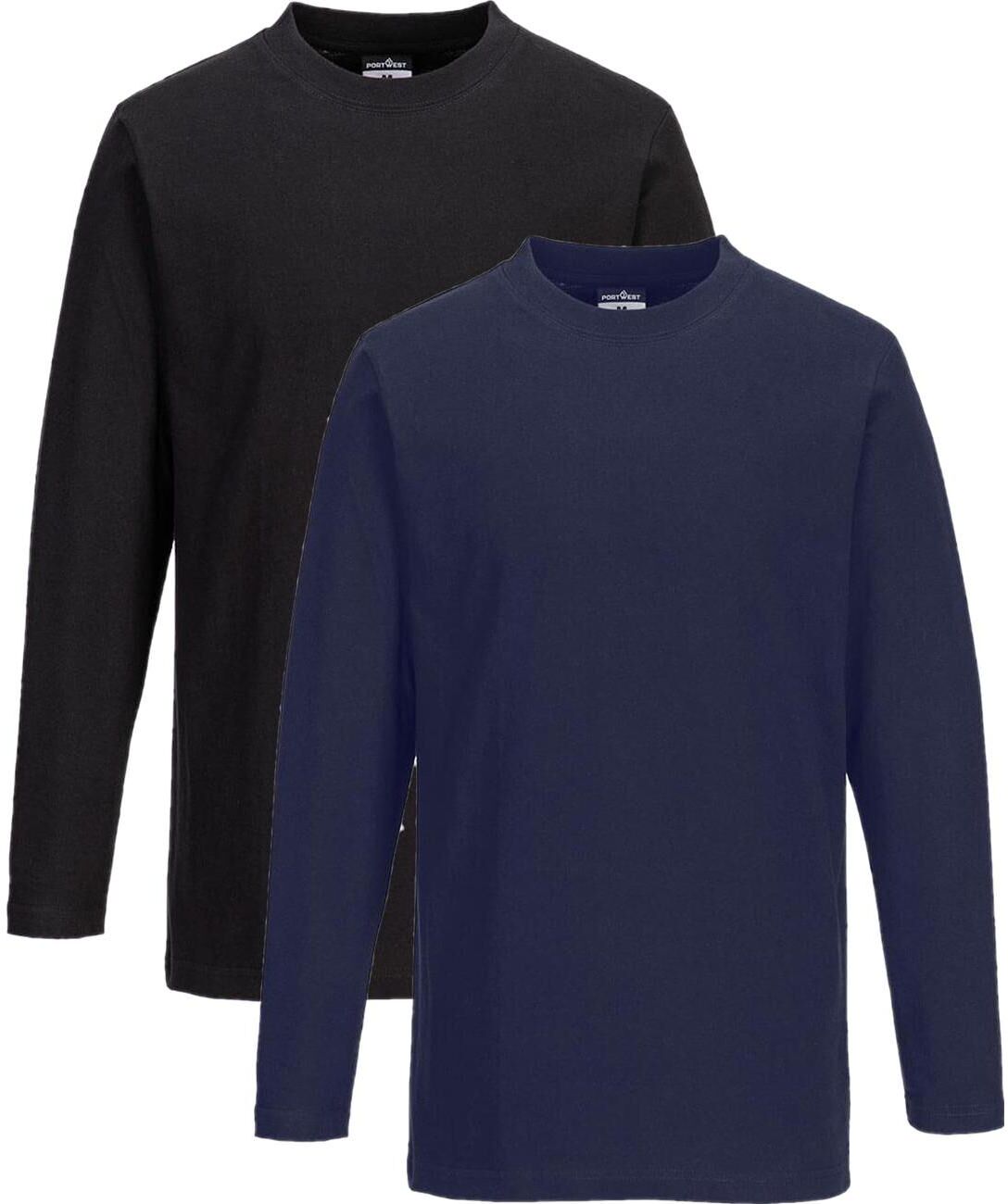 Portwest B196 Langærmet T-Shirt Sort 3xl