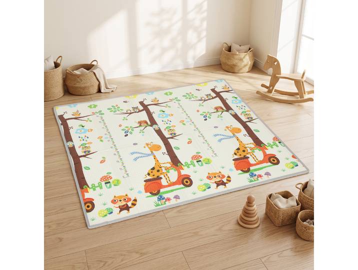 AIYAPLAY Tapis Éveil Bébé 200x180cm Mousse Épais Antidérapant