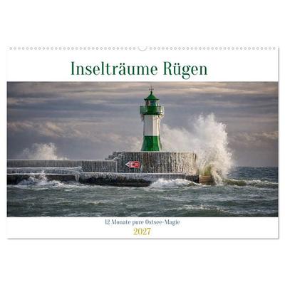 Inselträume Rügen – 12 Monate pure Ostsee-Magie (Wandkalender 2027 DIN A2 quer), CALVENDO Monatskalender
