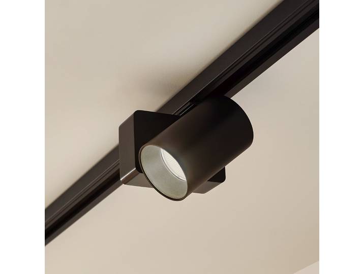 Linaro/Brinja LED Spot au rail Noir - Lindby - Salon / séjour - Moderne - Aluminium - À ampoule unique
