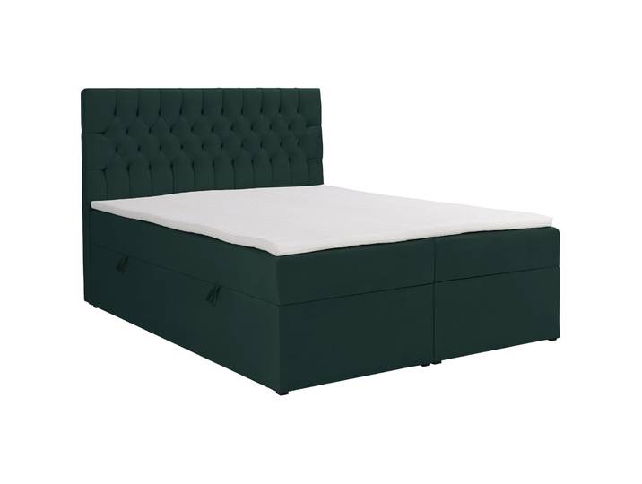 Kontinentales Bett 180x200 cm Daissy mit Stauraum und Topper,