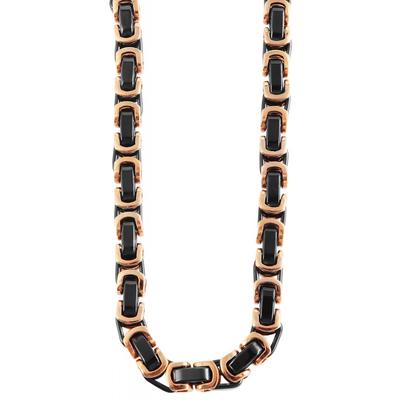 Kette ohne Anhänger ADELIA´S "Herren Edelstahl Halskette" Gr. 50, gold, Halsketten, Herren, 50, Edelstahl