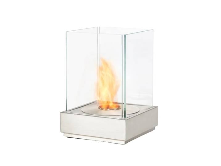 Bio-Ethanol Feuerstelle „Mini T“ Silber EcoSmart Fire