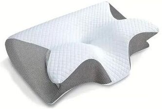 Uplifted Finds Emeka Sleep Memory Neck Pillow Slow Rebound Comfortable Cervical Orthopedic Pillow light Gray