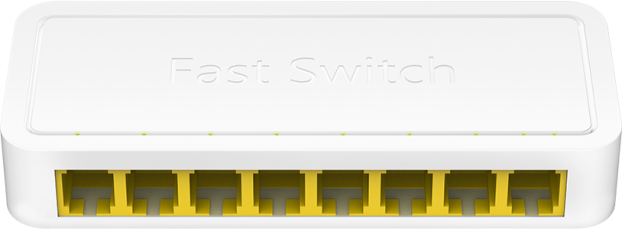 Switch de Rede 8 Portas 10/100Mbps UnManaged - CUDY