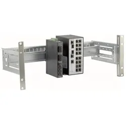 EFB Elektronik 19 Universal-Hutschienenträger inkl, Serverschrank Zubehör, Silber