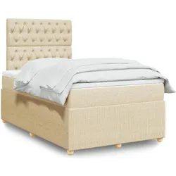 vidaXL, Boxspringbett, Mackenzie (Knopfheftung Design) (120 x 200 cm)