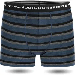 NORMANI OUTDOOR SPORTS Herren Merino Boxershorts Adelaide, Größe M in Blau Blau
