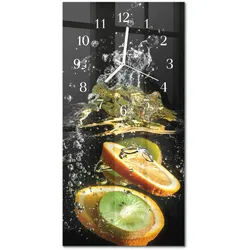 WANDUHR aus Glas 30x60 cm - Fruchtwasser