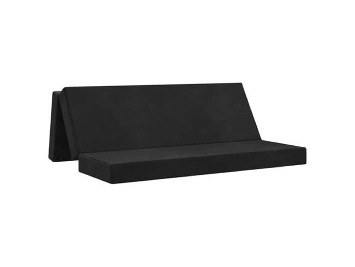 HBBMGYD Klappbares Schlafsofa, 200 x 67 x 45 cm, schwarz, Polyester Abnehmbarer Bezug mit Reißverschluss, maschinenwaschbar, leichter Schaumstoff, manueller verstellbarer Mechanismus