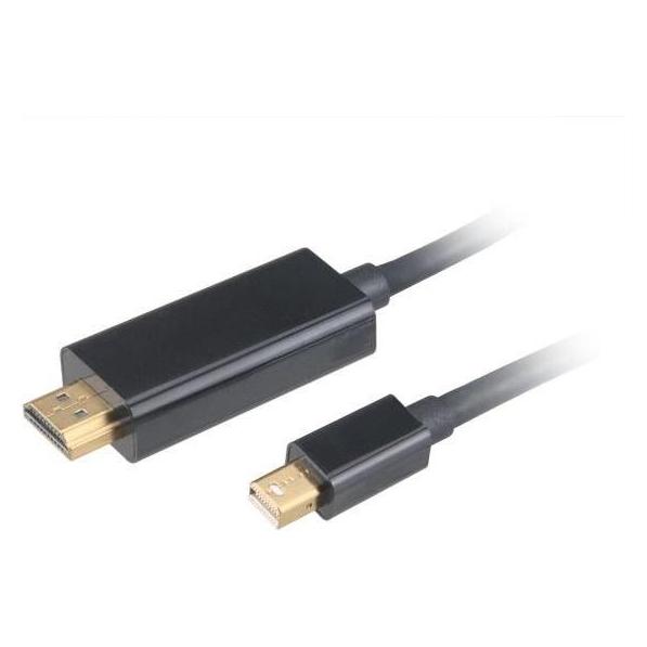 Akasa - adaptér miniDP na HDMI - aktivní (1.80 m) (AK-CBDP19-18BK)