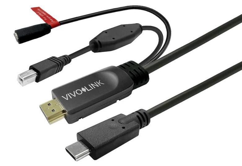 VivoLink USB-kabelset - 24-pins USB-C (mannelijk)