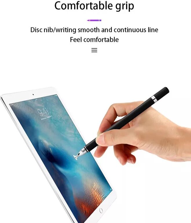INF Stylet 2 en 1 avec fonction d'écriture noir